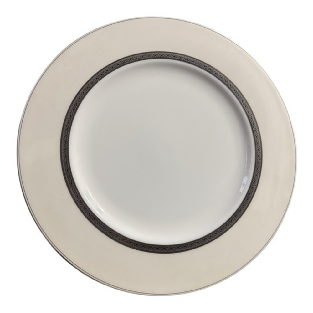 Waterford Carina Platinum Fine English China Dinner Plate Made In England - NWT